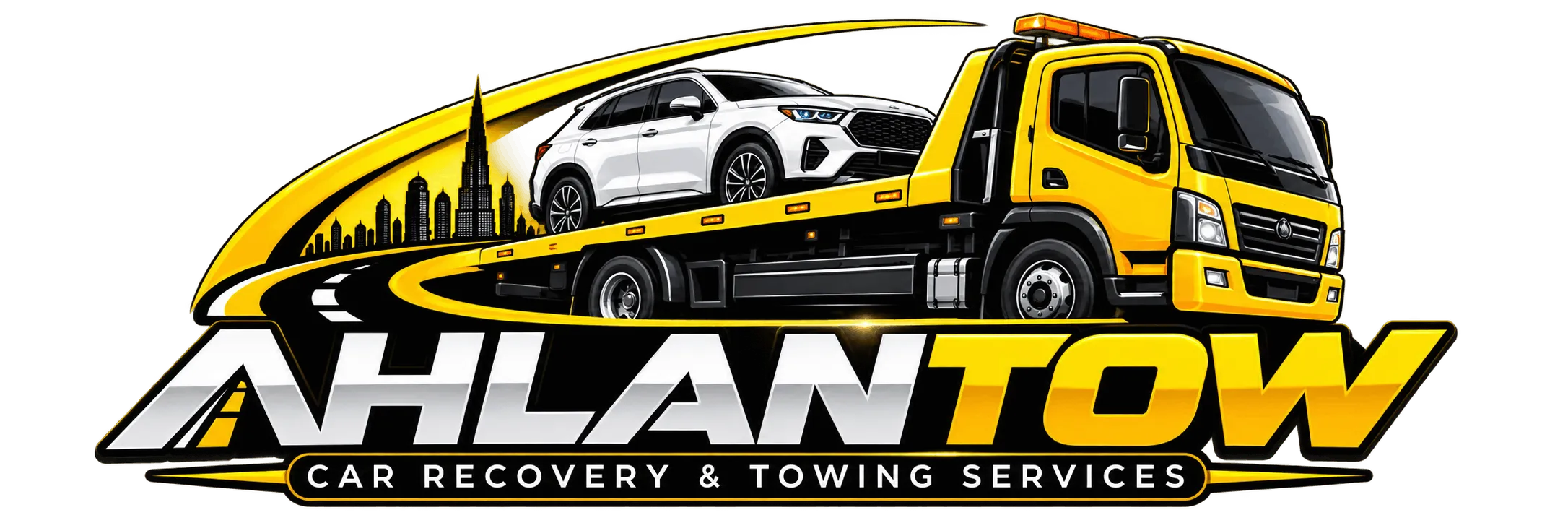 AhlanTow car recovery and towing services logo